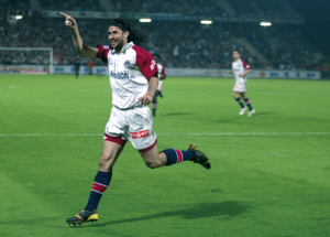 la joie de Mario Yepes après son but à Metz