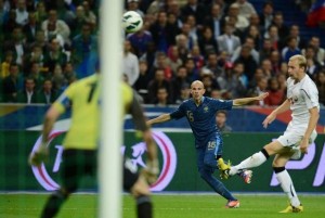 le but de Jallet face à la Bielorussie