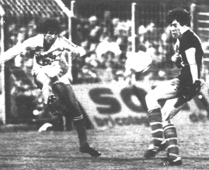 Le buteur du jour Luis Fernandez face à l'OM