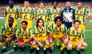 Le PSG à la poursuite de Nantes en 1994-1995