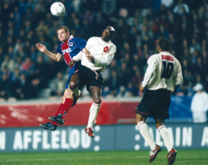 Vincent Guérin en duel face à Liverpool