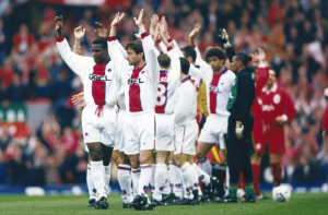 Le PSG face à Liverpool e 1997
