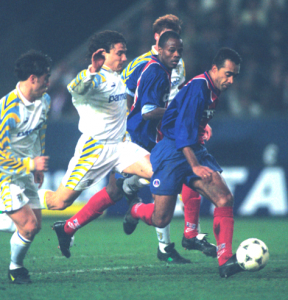 la seule victoire du PSG au Parc sur le score de 3-1 en match aller-retour : face à Parme, en 1996