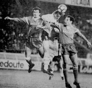 Philippe Jeannol et le PSG face aux Monégasques en 1986