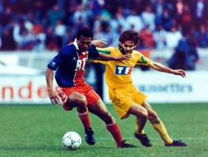 Antoine Kombouaré, premier buteur du PSG