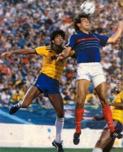 Bibard à la finale des JO face au Brésil en 1984
