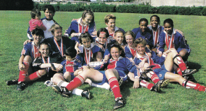 document : en 2001, le filles sont sacrés... championnes  de France en seconde division !