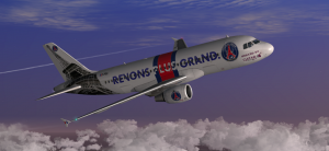 L'avion aux couleurs du PSG imaginé par des internautes...