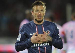 le seul carton rouge de Beckham sous le maillot du PSG...