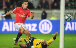 le premier but de la série en 2010, signé Erding