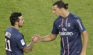 100eme match au PSG pour Ibra et Lavezzi ?