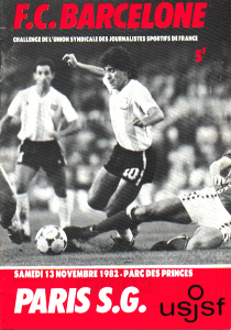 le programme du match