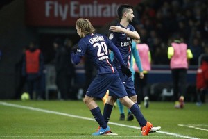 l'entrée en jeu du milieu parisien face à Nantes