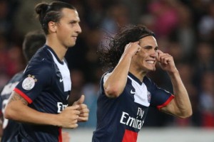 Ibra et Cavani, 27 buts pour le duo parisien à mi-championnat la saison dernière...