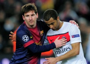 Le PSG de Lucas invaincu face au Barcelone de Messi