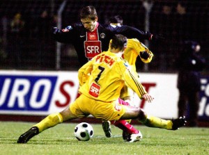 le premier but, à Epinal en 2008