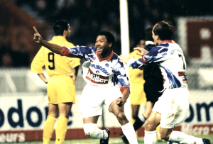 la joie de Kombouaré face à Cannes en 1992