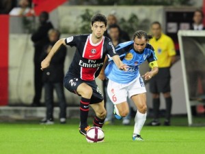 Pastore avait inscrit son premier but avec Paris le 11 septembre 2011, face à Brest (1-0)