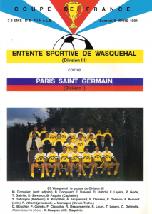 Wasquehal-PSG en 1990