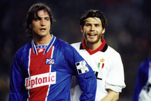 Ginola face au Milan AC en 1995
