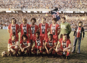 le onze du PSG pour sa première demi-finale de Coupe de France en 1975