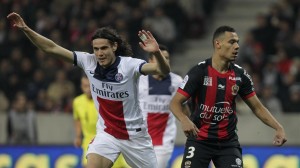 31eme journée 2013-2014 : la joie de Cavani à Nice