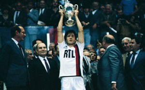 la première finale du PSG en 1982, face à Saint-Etienne en Coupe de France