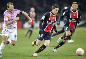 Gameiro face à Evian en 2011