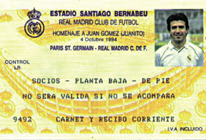 le ticket du jubilé Juanito