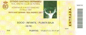 le ticket du jubilé Sanchez