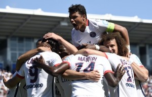 la joie des Parisiens pour cette 9eme victoire consécutive en matches officiels