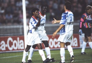la joie des Parisiens lors de la saison 1992-1993