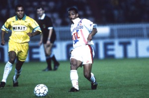 Franck Tanasi en 1991, toujours face à Nantes
