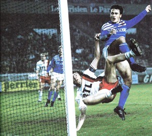 le PSG 1985-1986 freiné par Strasbourg lors de la 17eme journée