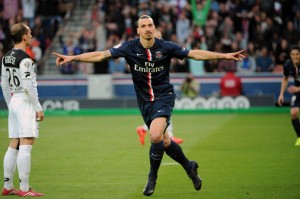 Ibrahimovic lors du 6-0 face à Guingamp la saison dernière