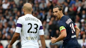 Ibra, meilleur buteur du PSG avec Susic contre Toulouse