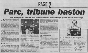 l'article de l'Equipe après la rencontre