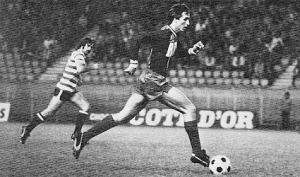 Johan Cruyff face au Sporting Lisbonne