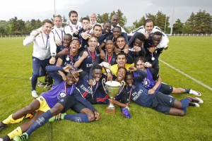 les U17 du PSG, champions de France 206