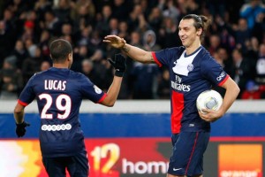 la joue d'Ibra face aux Aiglons