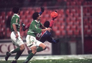 le but de Dely Valdes face aux Verts en 1995