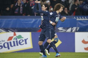 la joie du buteur parisien