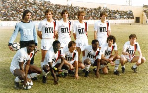 l'équipe du PSG avec Boubacar à Dakar en 1983