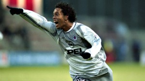 la joie de Ronaldinho à Rennes