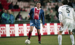 une des rares apparitions de Didier Martel sous le maillot parisien