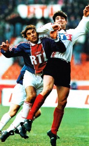 Ricardo en duel avec Grassi en 1995.