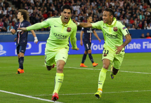 Suarez et Neymar, bourreaux des Parisiens en 2015