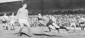 Camille Choquier face à Nice (1-1) lors de la saison 1971-1972