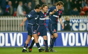 la joie du buteur parisien