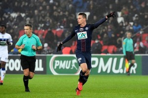 premier match et premier but de Draxler contre Bastia en janvier